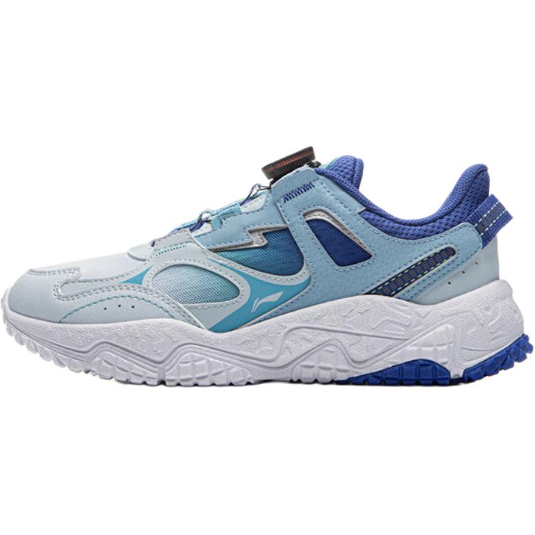 

Li Ning Детские удобные универсальные нескользящие прочные низкие повседневные кроссовки Детские кроссовки Синие YKCU230-5 39