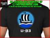 T-shirt con insegna della nave vichinga Drakkar U-83, T-shirt unisex della Kriegsmarine tedesca della Seconda Guerra Mondiale U-Boat