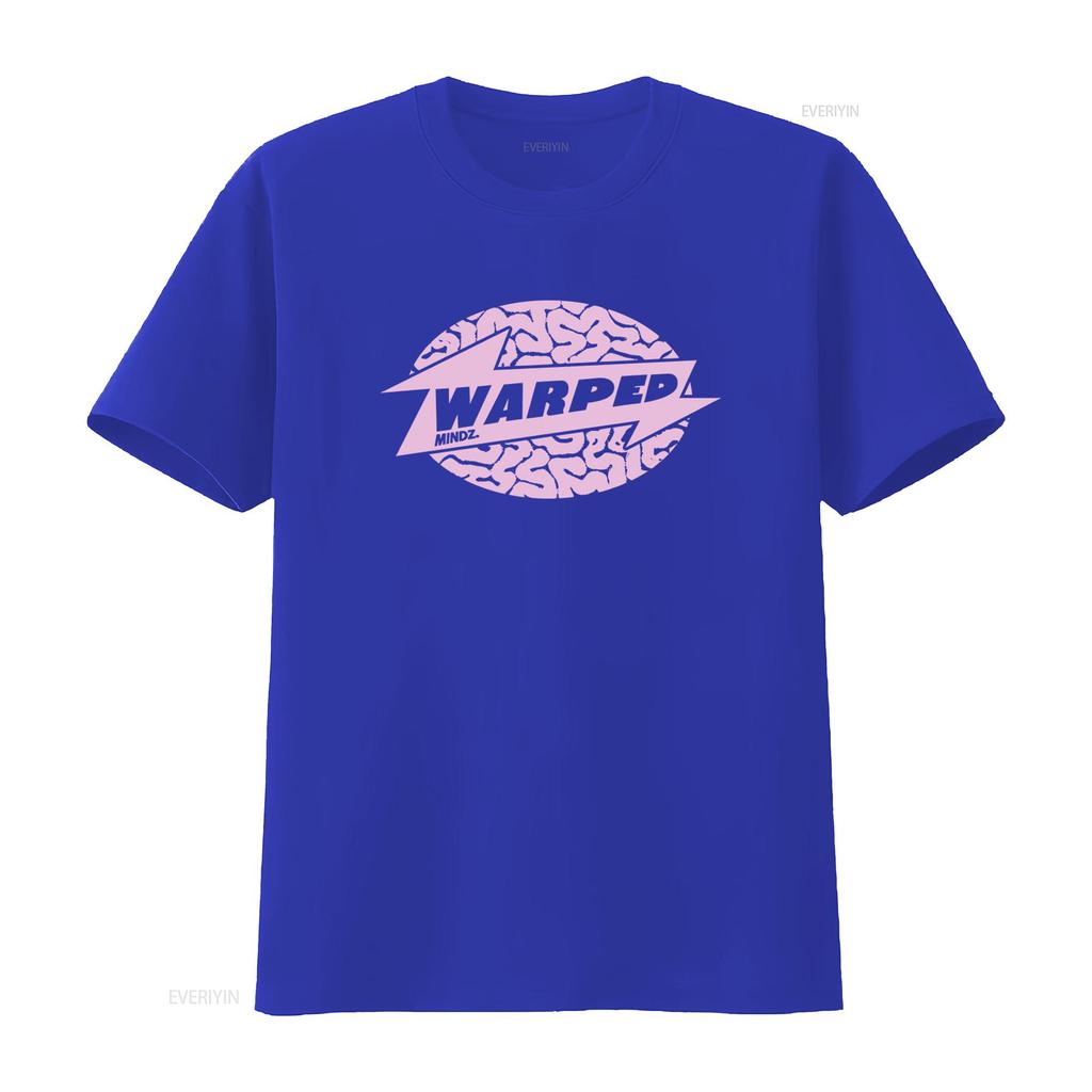 Warped Mindz Stylish T Shirt with Warp Records House Music Techno Aphex Twin Edm Print vintage Washed graphic Soft homme