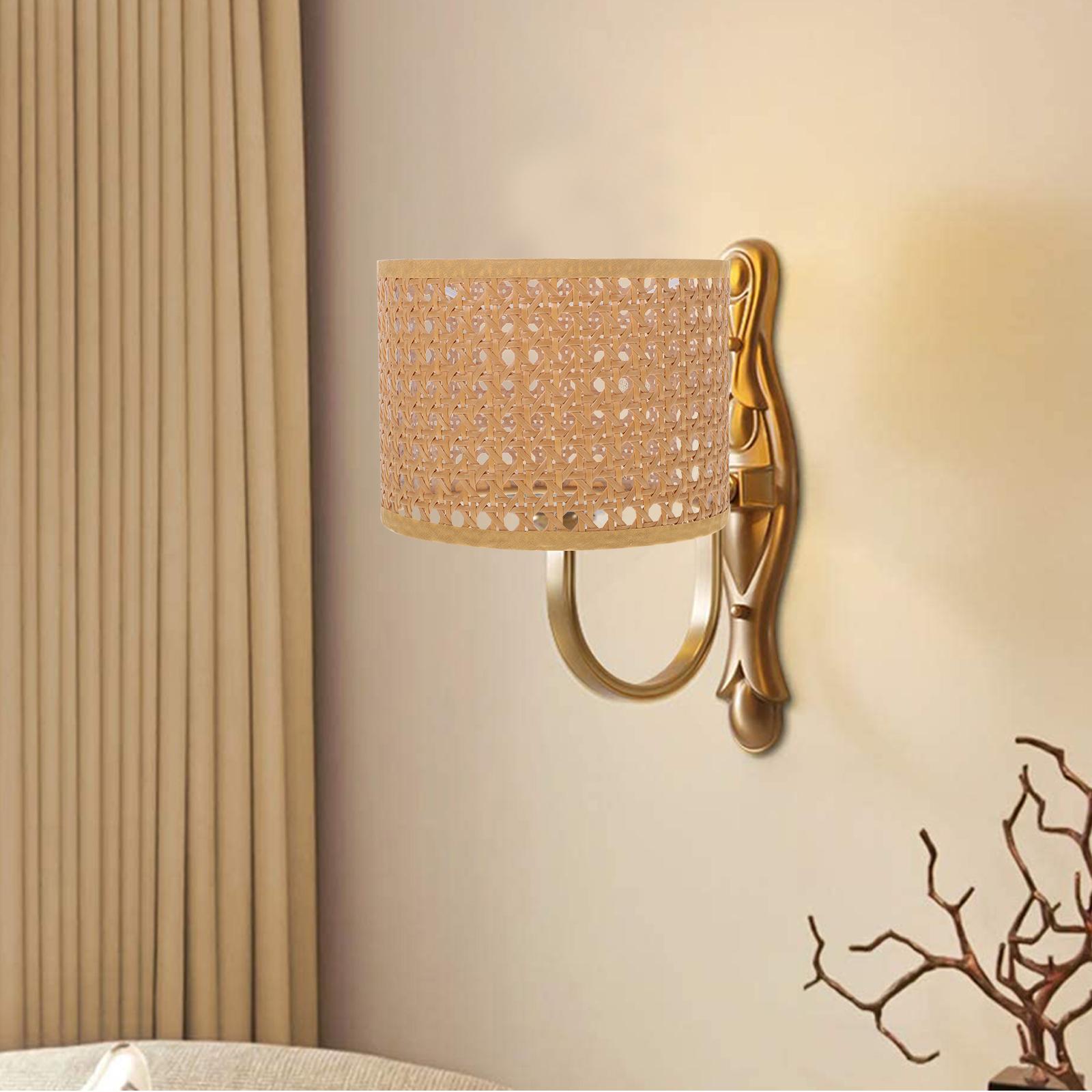 

Плетеный Ротанговый Абажур Потолочное Украшение Черные Аксессуары для Люстры Декор Простой Крафт Стол светло-коричневого