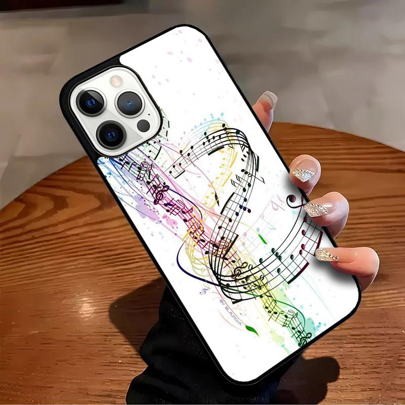 Music Note Musical Treble Clef Phone Case For iPhone 17 Air 16 15 14 13 12 11 Pro Max Max Plus Bumper Case Cover