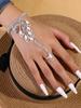 1 Women's Claw Chain Series Trendy Narcissus Bracelet Ring Finger Chain Date Travel Banquet Party Holiday Dressing Gift