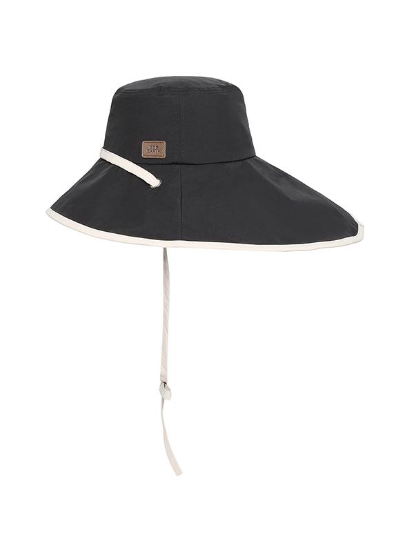 BBC EARTH Color Block Wide-Bridal Bucket Hat_Black