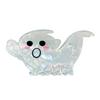 Halloween Party Hair Clip Claw, Cute Ghost Gripper, Firm Grip with Smiling Face Shimmer for Medium Long Hair, Comfortable Stylish Accessories