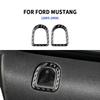 Real Soft Carbon Fiber Sticker For Ford Mustang 2005 2006 2007 2008 2009 Accessories Interior Trim Car Gear Shift Panel Cover