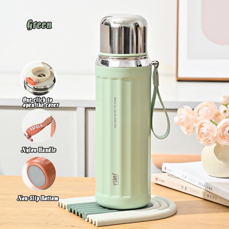 

530/630 мл большой емкости пищевой материал 304 нержавеющая сталь портативный вакуумный термоизоляционный стакан термос герметичная чашка 530ml