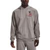 Under Armour Graphic Print Sports Drawstring Hoodie Men Hoodies Gray 1373562-294