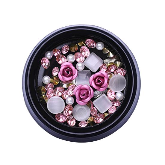 

DIY полые блестящие стразы для дизайна ногтей блестки патч смешанный маникюр украшения #4