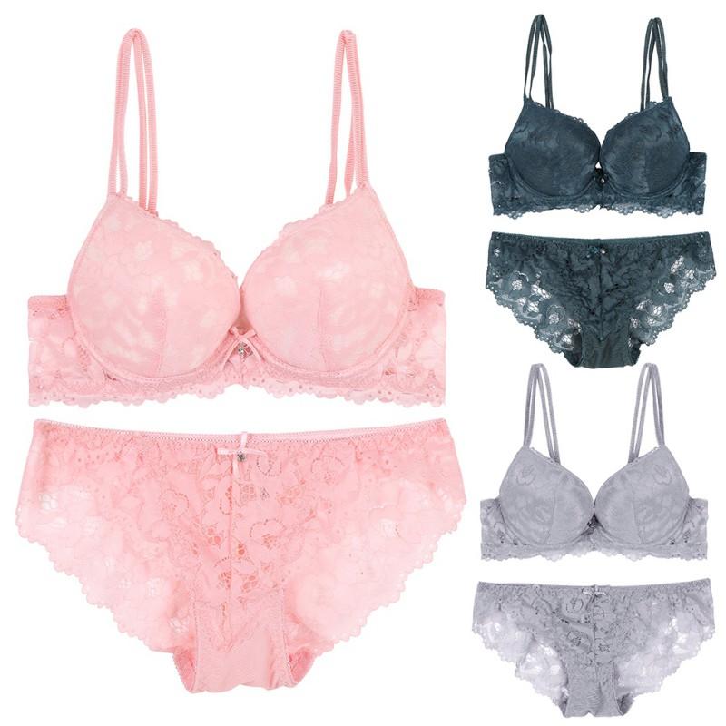 Timeless Classic Floral Embroidery Lace Bra Underwear Sexy Lady Bra Set Plus Size Lingerie Ultrathin Transparent Panties