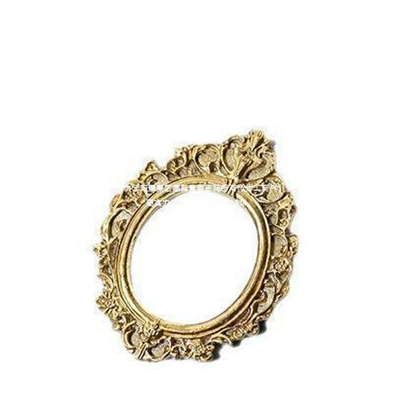 Retro Cream Glue Epoxy Resin Miniature Photo Frame DIY Dollhouse Accessories