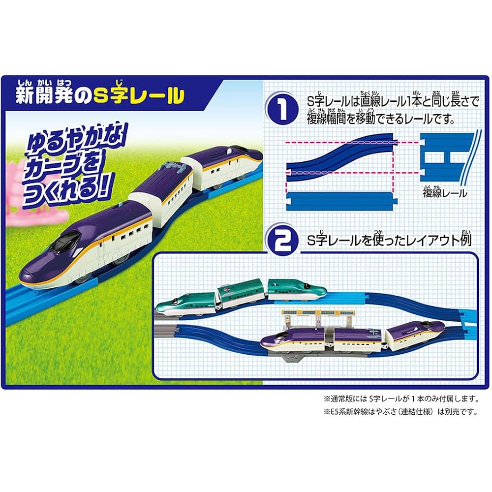 Takara Tomy connection! E8 series Tsubasa & Tomica arch railroad crossing set
