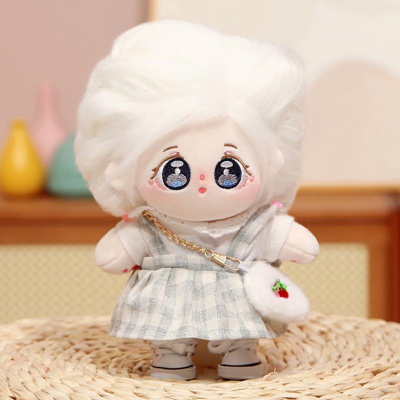 Puppe Geschenk Plüsch Boudoir Kleidung Mädchen Baumwolle Puppe Puppe 20cm Dress-up Spielzeug