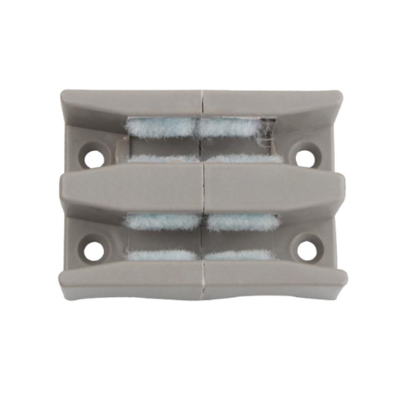 

4pcs Shower Room Positioner - Glass Sliding Door Hanging Wheel, Double Positioning Device, Resilient Bathroom Bumper, Screw