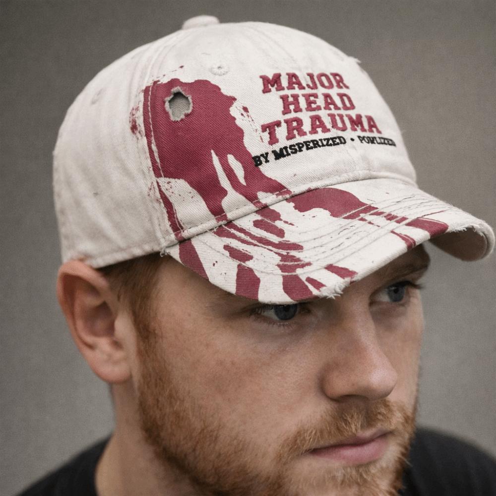 Gothic Blood Splatter Printed Baseball Cap Baseball Hats For Man Women Horror Streetwear
