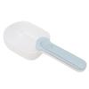 Dog Food Scoop Multifunction Clip Design Long Handle Pet Food Can Spoon for Cats Dogs Pets(White Blue )