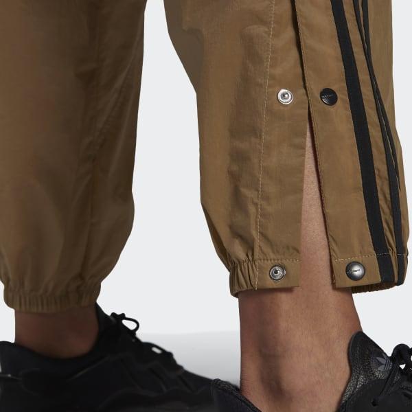 Adidas Originals Track Pant Three Stripes Retro Jogger Knitted Sports Pants Women Bottoms Cardboard-Yellow GN4274