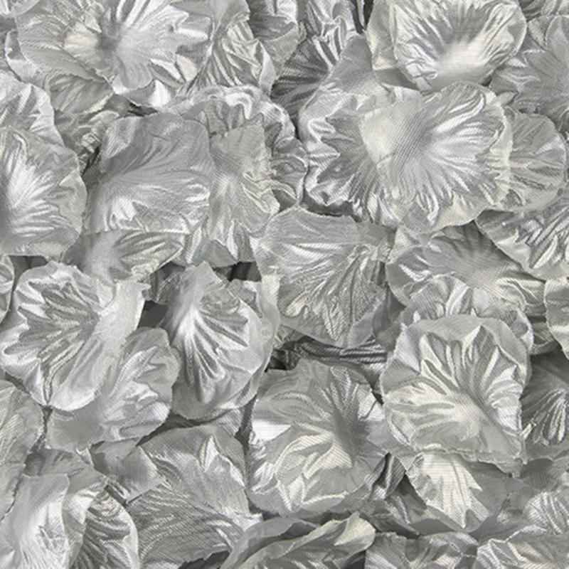 1000pcs Artificial Silk Flower Petal Wedding Rose Petals for Romance Party Decoration Ceremony Aisle Floral Arrangement 10 packs 1000 pieces серебряный