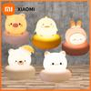 Cute Animal Night Light for Kids 3 Level Dimmable Nursery Sleeping Lamp Touch Control Nightlight for Breastfeeding Toddler Decor