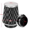 Car High   Cold   Filter   Induction Kit High Power Mesh Cone Black