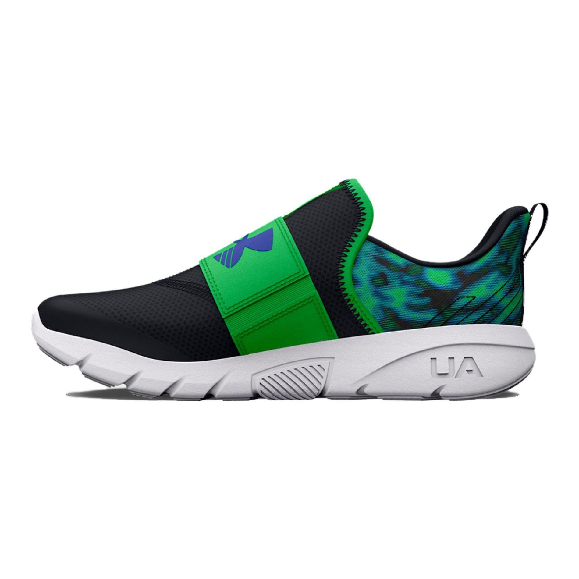 

Under Armour Flash Laser GS Marble - Black Green Screen Kids Sneakers Team-Royal 3026785-001 35.5