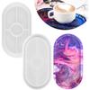 Silicone  Mold Flexible Silicone Tray Mold Good Elasticity High Tear-resistant Epoxy Resin Oval