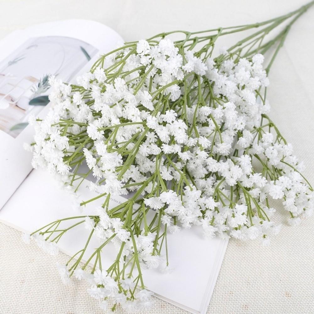 Real Touch Artificial Gypsophila Flower Branch Elegant Fake Flowers  Outdoor Garden Decor