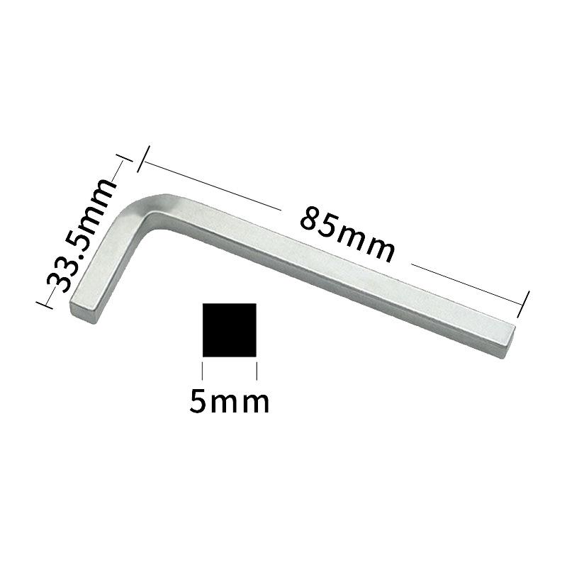 L-Shaped Cross Handle Hex and Square Socket Wrench for Door & Window Installation