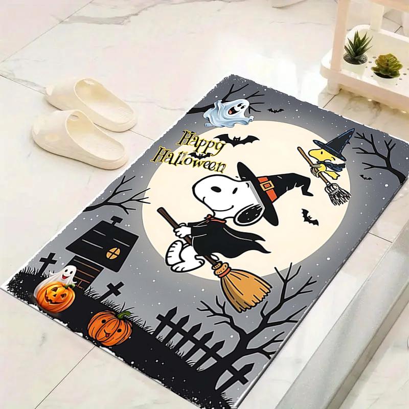 1Pc Pumpkin Parade Moonlight Rug Office Carpet Indoor Outdoor Doormat Nonslip Soft And Comfortable Living Room Christmas Halloween Gift D918101