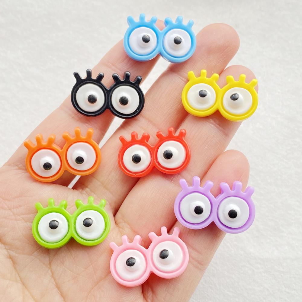 

20 шт. Разноцветные Кавайные Мультяшные Глаза Животных Серия Плоская задняя часть Смола Скрапбукинг Фигурки DIY Декор Поделки