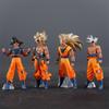 4 Stück/Set Son Goku Figur Super Saiyan Goku Actionfiguren PVC Statue Sammlermodell Spielzeug Geschenke