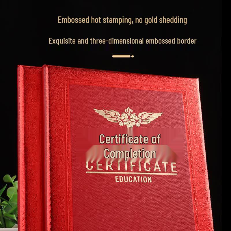 Gelite A4 Completion Certificate Holders with Inner Pages