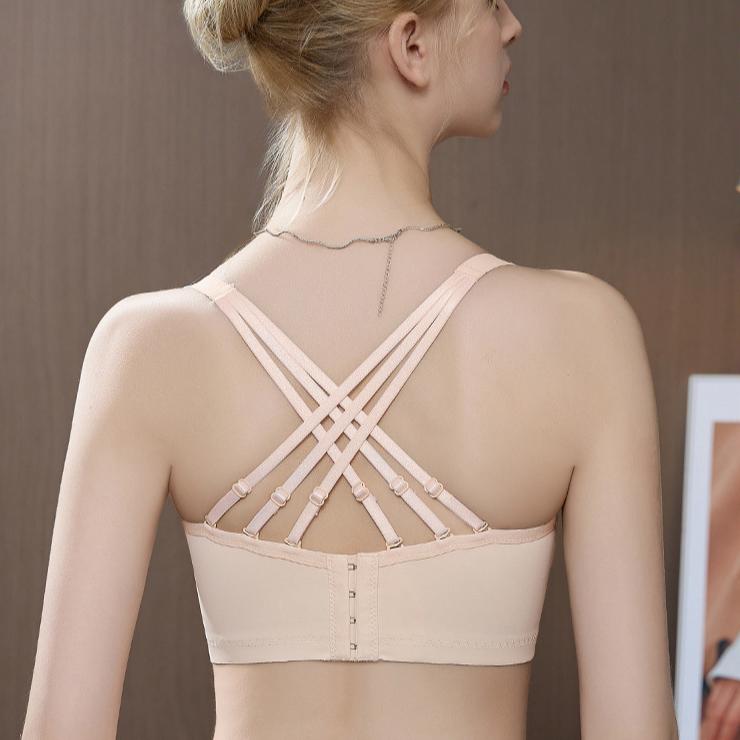 Underwear Women's Adjustable Bra Top Support Sexy Thin Bra No Steel Rim Large Bra