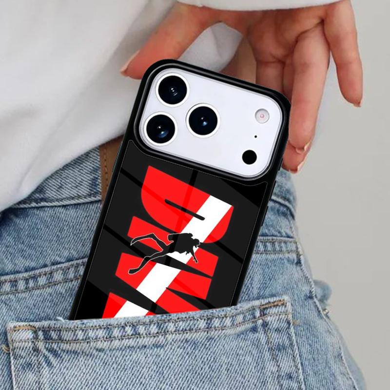 Scuba Diver Diving Phone Case for iPhone 17ProMax 12 13 14 15 16e 17 Pro Max Plus Air Cover