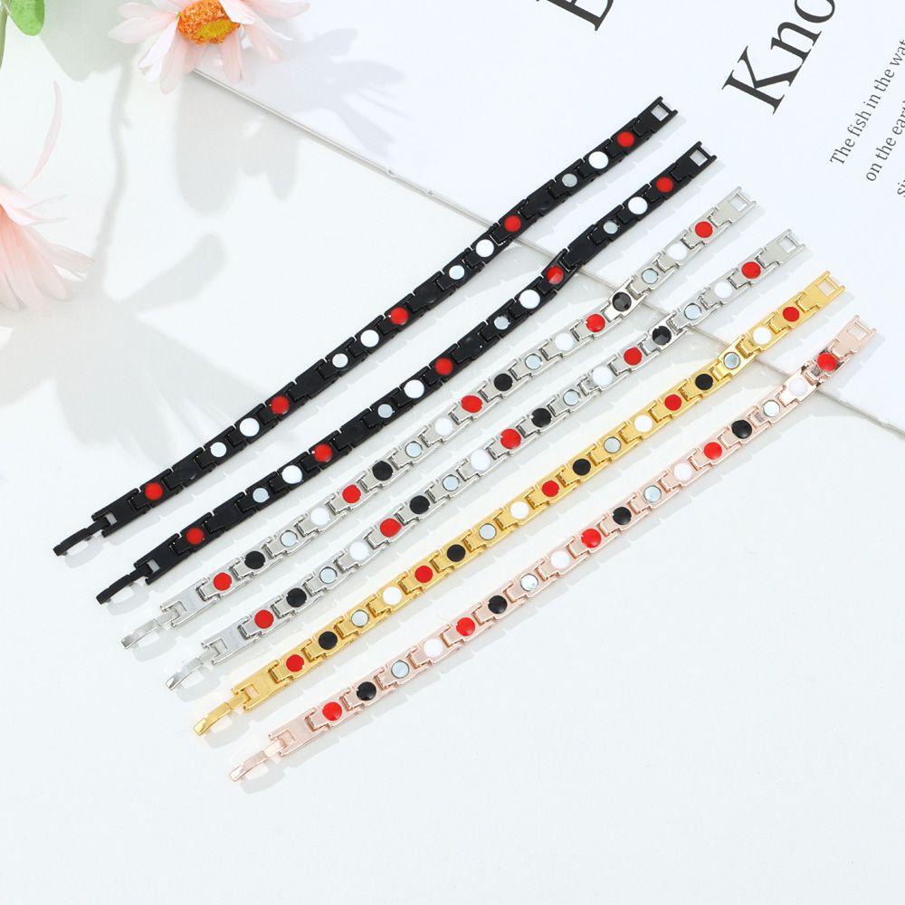 Women Men Sleep Aid Jewelry Treatment Health Care Hematite Detachable Bangle Magnetic Therapy Bracelet Energy Healing