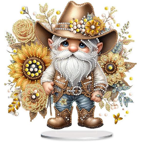 ARTopet DIY Diamond Desktop Ornament Special Shaped Crystal Diamond Art Painting Tabletop Ornaments Single Sided Diamond Ornament for Adult Beginner