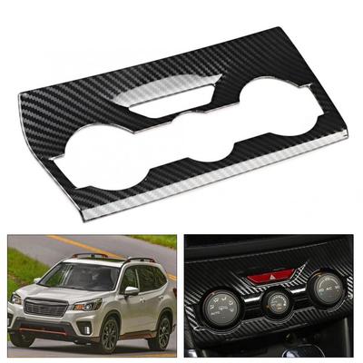 Car Air Condition Panel Cover Trim Carbon Fiber Decoration Fit for Subaru Forester SK ABS Material Car