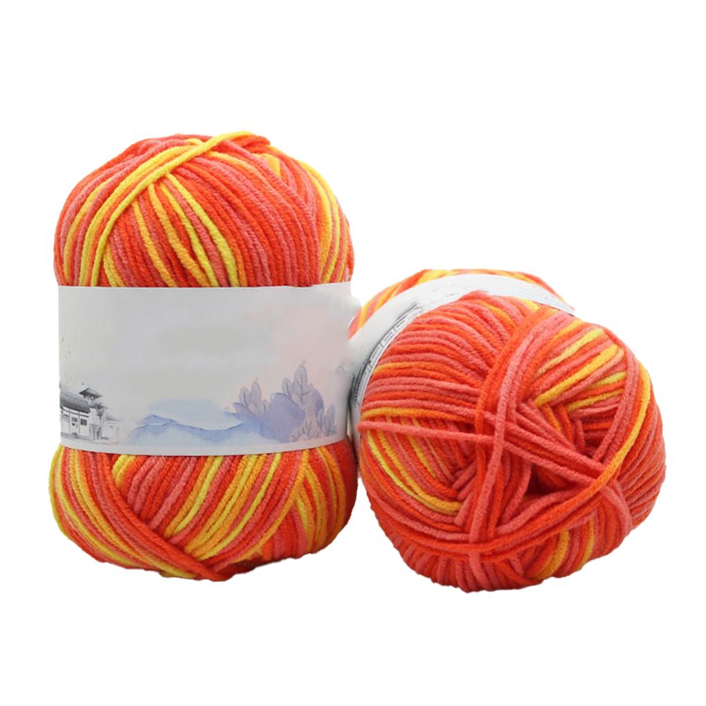 

Пряжа для вязания крючком Разноцветная Свитер Шарф Перчатки Комплект детской одежды Аксессуары Подарки своими руками Удобный набор мотков Нитки 4-слойные