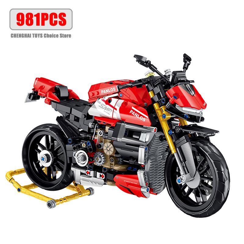 High-Quality 981Pcs Urban area High-Quality Technical High-Quality Locomotive High-Quality Motorcycle High-Quality Building High-Quality Blocks