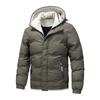 Vinterdunjacka för män, Varmt vitt ankdun med två ränder, Trendig dunjacka för män