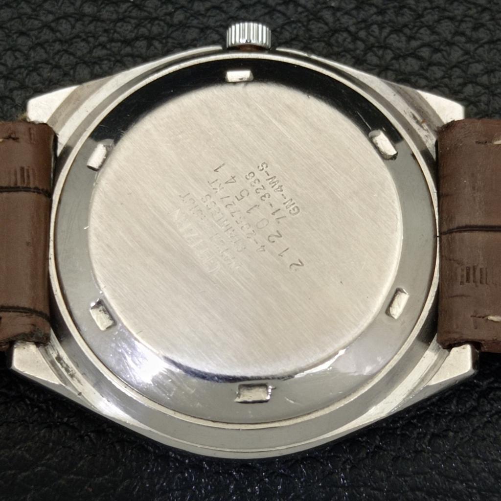 USED VINTAGE CITIZEN AUTOMATIC 8200 JAPAN MENS ARABIC RED DIAL WATCH a434807-2 R123-a434807