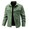 Long Sleeved Shirt Men's Casual Men's High Elasticity Comfortable Plus Size Solid Color Workwear Shirt