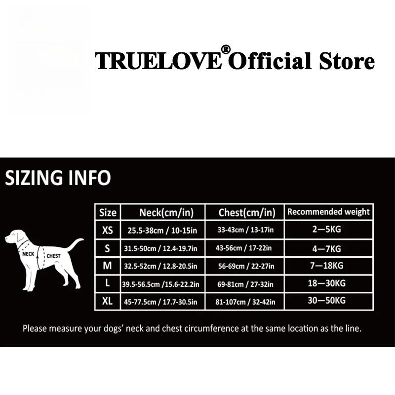 TRUE LOVE TLH5654 Zughaltestopp Hundegeschirr Nylon Reflektierend Verstellbar Step-in Bequemes Haustiergeschirr
