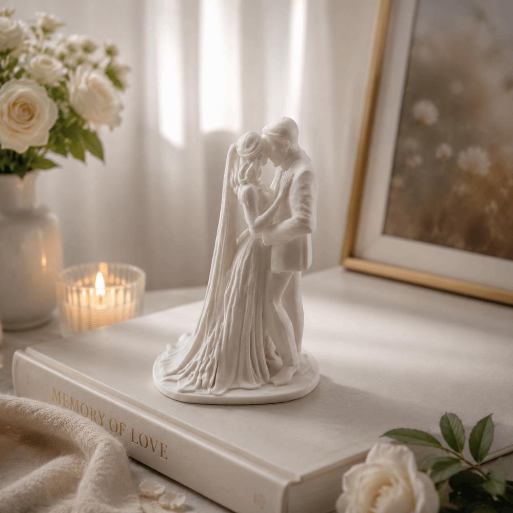 Domácí dekorace Figurka páru Nádherná svatební dekorace Socha páru Dárek na Valentýna