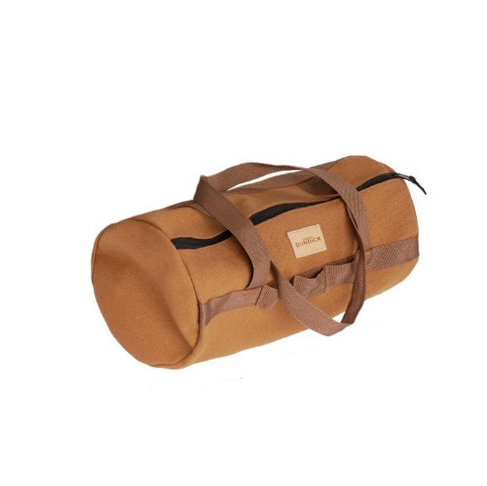 Portable Camping Tent Pegs Bag Cylindrical Stake Storage Backpack Portable Miscellaneous Bag Storage Box Toolkit