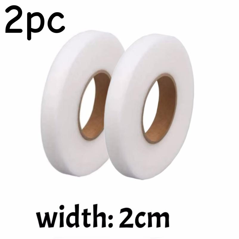 64M/roll Iron-On Hemming Tape Non-woven Double-side Interlining Adhesive for Jean Clothes Length Shorten Home DIY Sewing Tool
