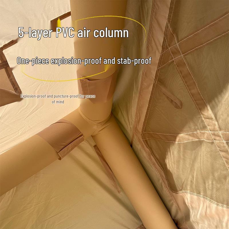 Inflatable One-Piece Tent: Windproof & Rainproof, Portable Oxford Cloth for Outdoor Camping