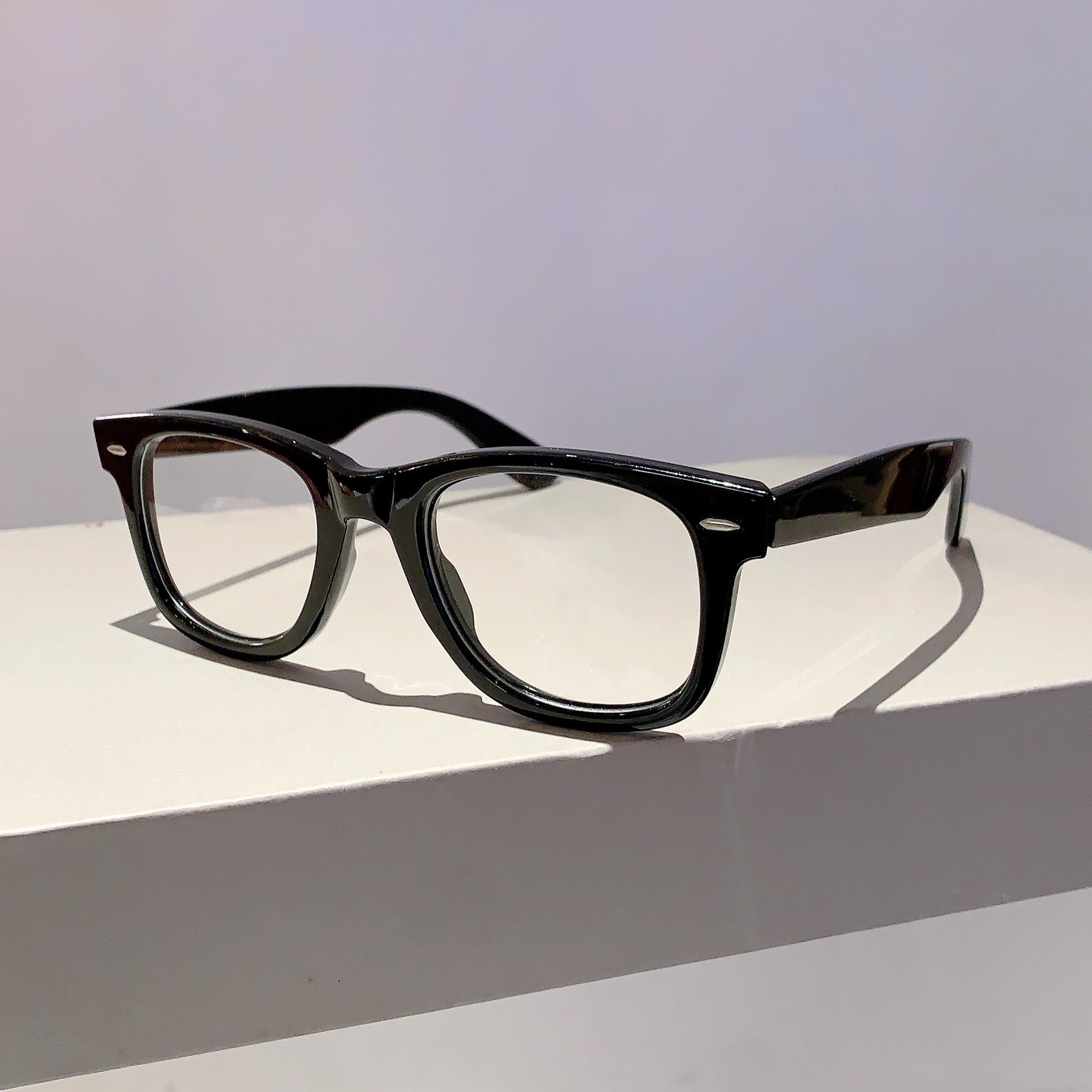 

Винтажные круглые оправы для очков Новые женские модные оправы конфетных цветов Модные стильные дизайнерские очки без диоптрий чёрный