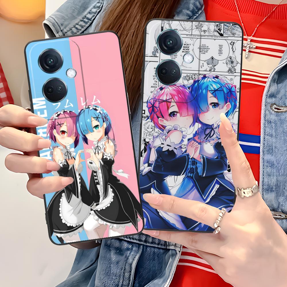 ReZero Rem Ram Mobile Phone Case for OPPO Find X9 X8 X7 X6 X5 X3 X2 Plus s Pro Ultra Lite Colorful Printing Cover Luxury Pretty