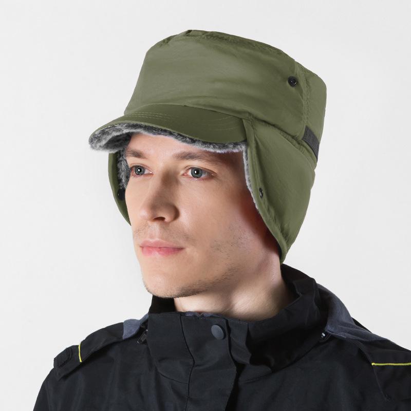 Adjustable Waterproof Windproof Baseball Cap: Multifunctional Lei Feng Style for Men & Women In Autumn/Winter
