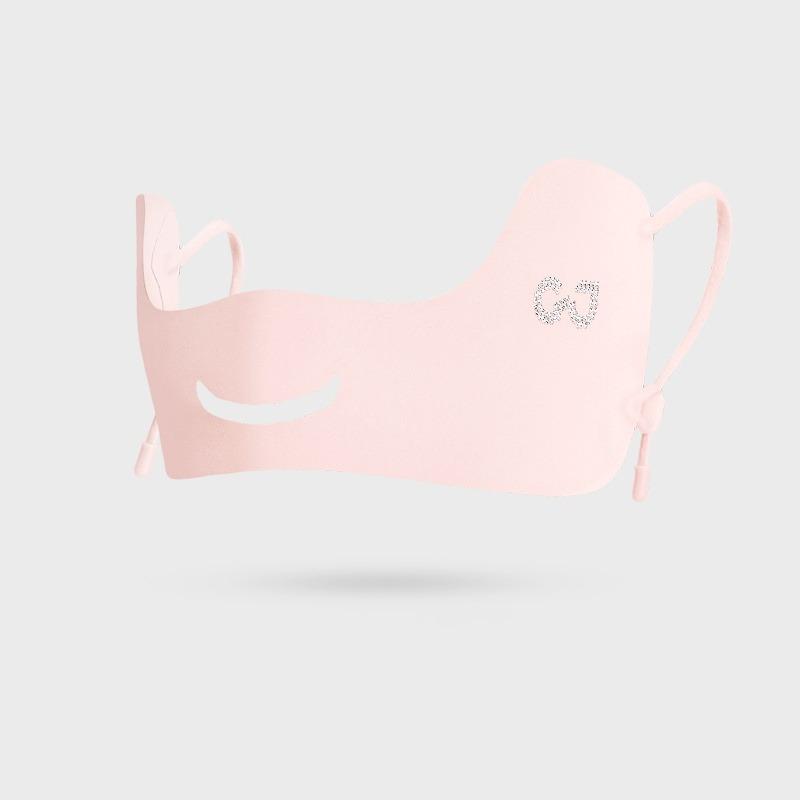 

Summer Ice Silk Mask Breathable Sunscreen Face Scarf Eye Patches Anti-UV Eye Protection Mask Cycling Running Golf Face Masks розовый